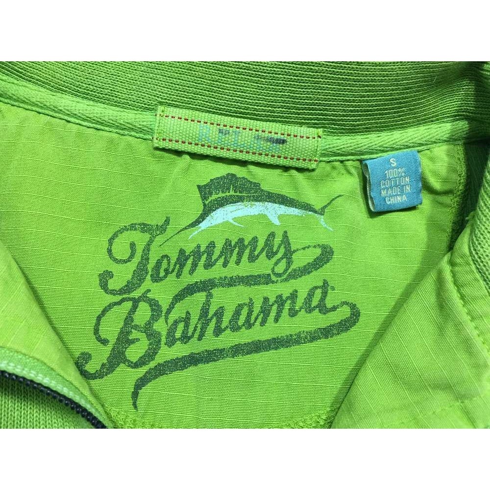 Tommy Bahama Relax Zip Sweater Sweatshirt S Pullover Green Marlin‎ Mens - Picture 5 of 5